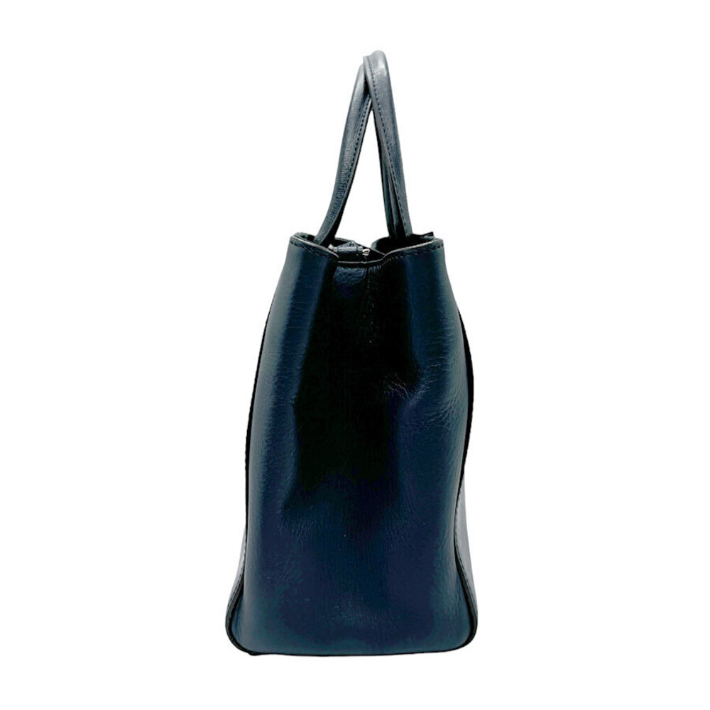 Fendi leather shoulder Blue bag Toujours Navy silver handbag